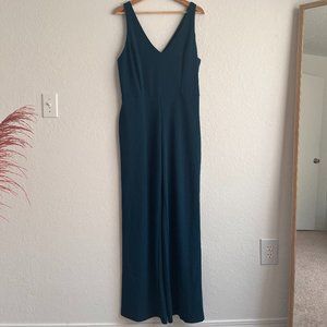Sleveless Teal Jumpsuit